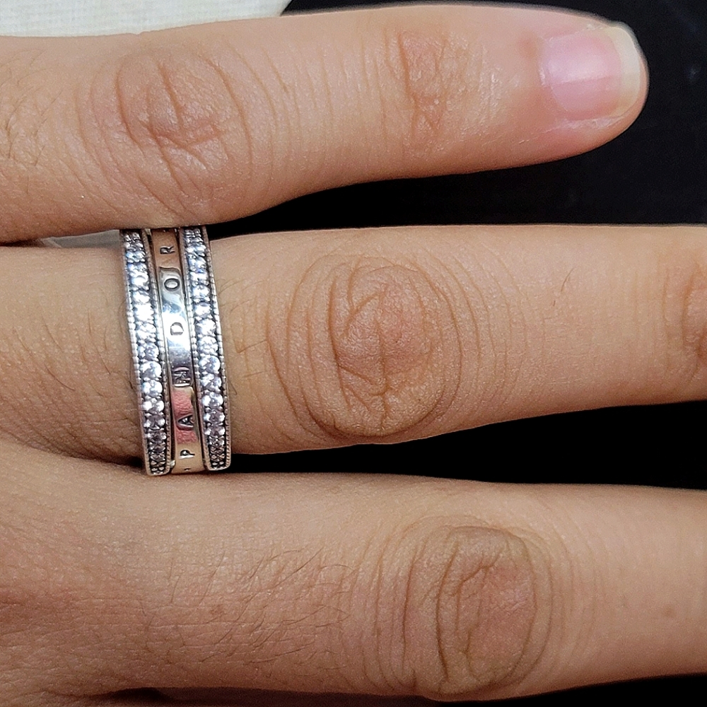 PANDORA Silver Double Ring